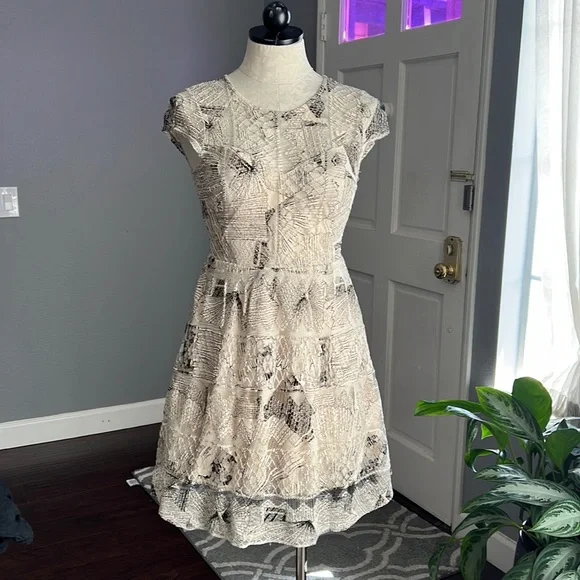 chinese dress ladies Forget Me Not Lace-Up Sequin Lace Mini Dress